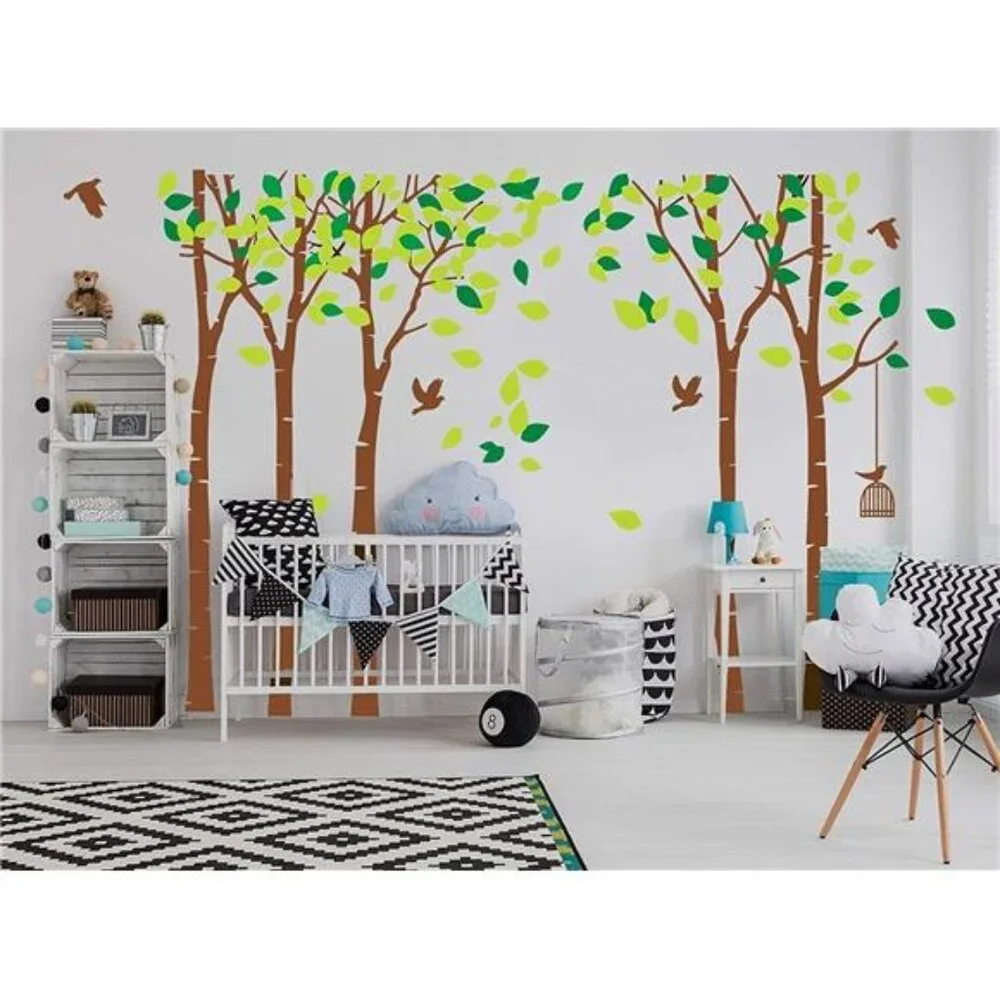 Giant Jungle Tree Wall Decal Nursery Bedroom Removable Vinyl Wall Sticker Kids